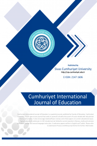 Cumhuriyet International Journal of Education